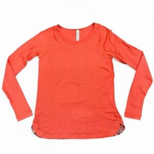 lululemon athletica Vibrant Orange Long Sleeve Top
